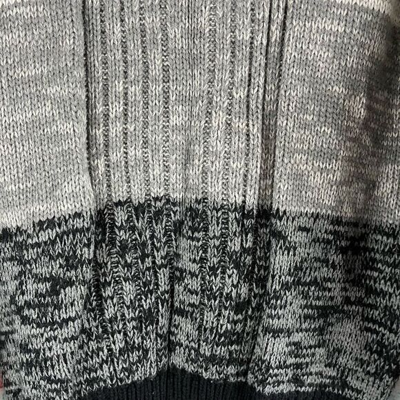 Vintage Chartwell Crew Neck Pullover Sweater Gray Stripes Size Large - Picture 3 of 5